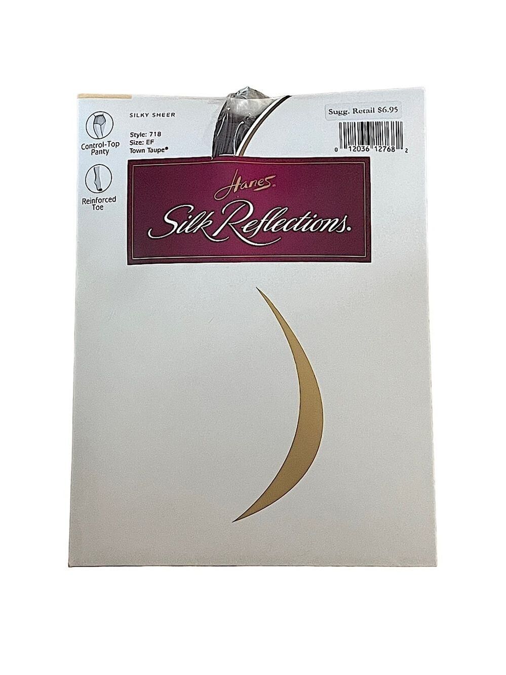 Hanes Vintage Silk Reflections Pantyhose Town Taupe EF